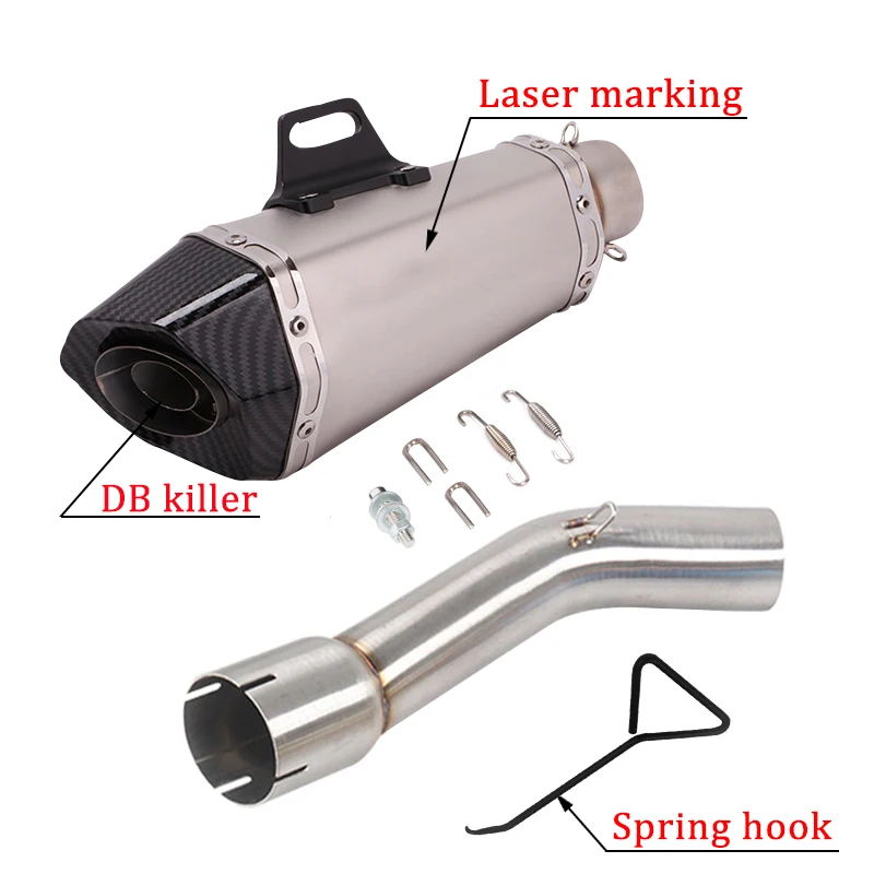 Для YAMAHA FZ1 FZ1N FZ1000 06-2015 Соединительная труба модификация fAK выхлопная мотоцикла