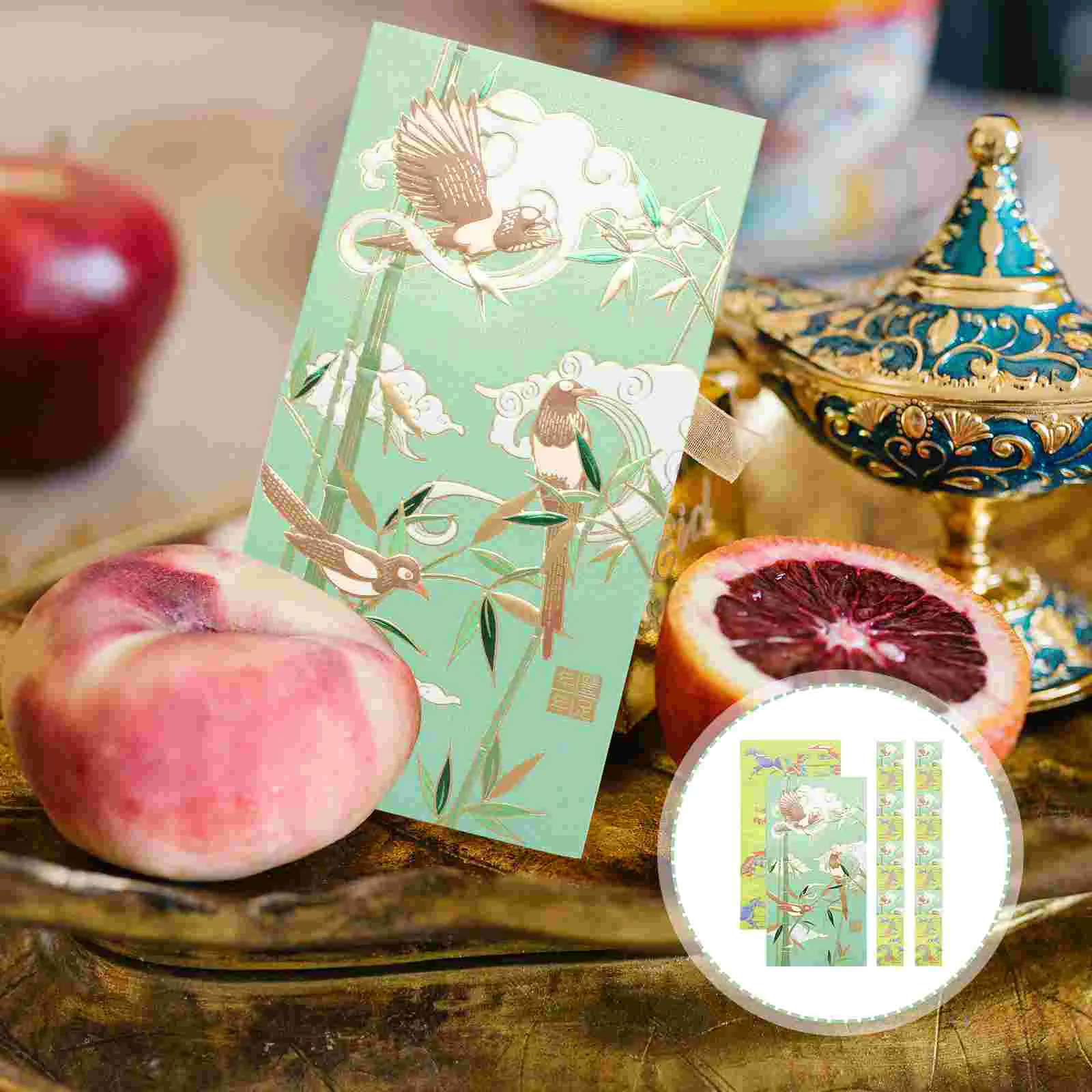 

Red Envelopes Eid Festival Mubarak Pattern Greeting Cards Bag Receipt Muslim Party Unique