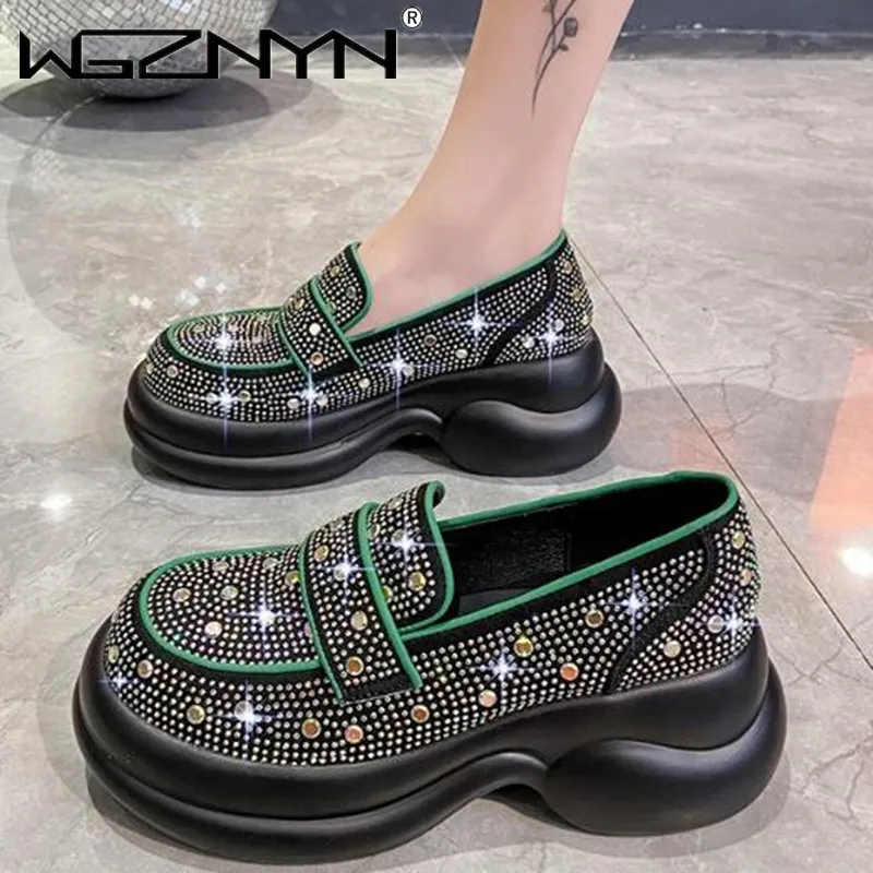

NEW Fashion Loafers Luxury Designer Brand Breathable Slip On Vulcanized Shoes Casual Wedges Lightweight Outdoor Women's Sneakers