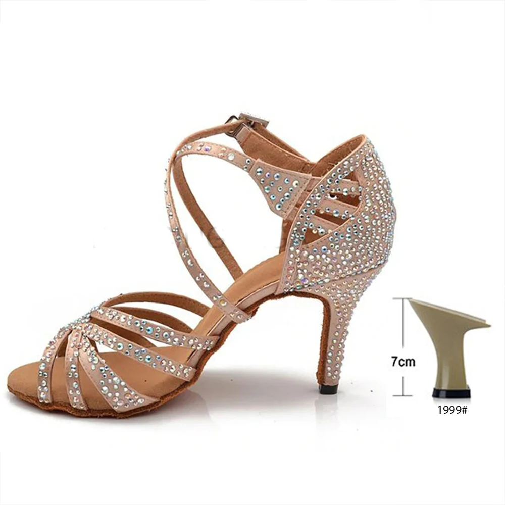 Women Shoes Latin Dance Luxury Brand Woman Shoe Ladies Wedding Sandals For Women Summer 2022 Heels For High Heels Sole Shoes