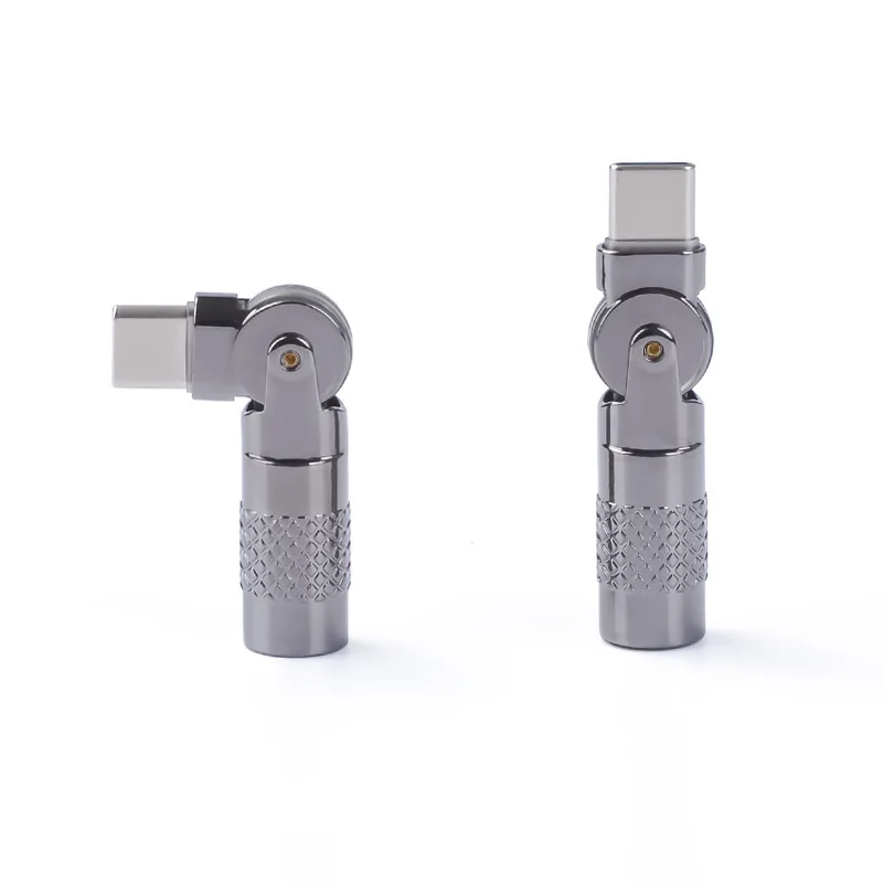 Переходник с разъемом Micro USB на разъем типа C вращающийся светящийся