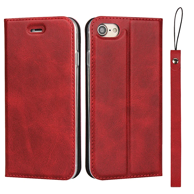 

Soft Feel Flip Leather Wallet Case For iPhone 13 12 11 Pro Max 12 Mini X XS Max XR 7 8 6 6S Plus Card Slots Stand Lanyard Cases