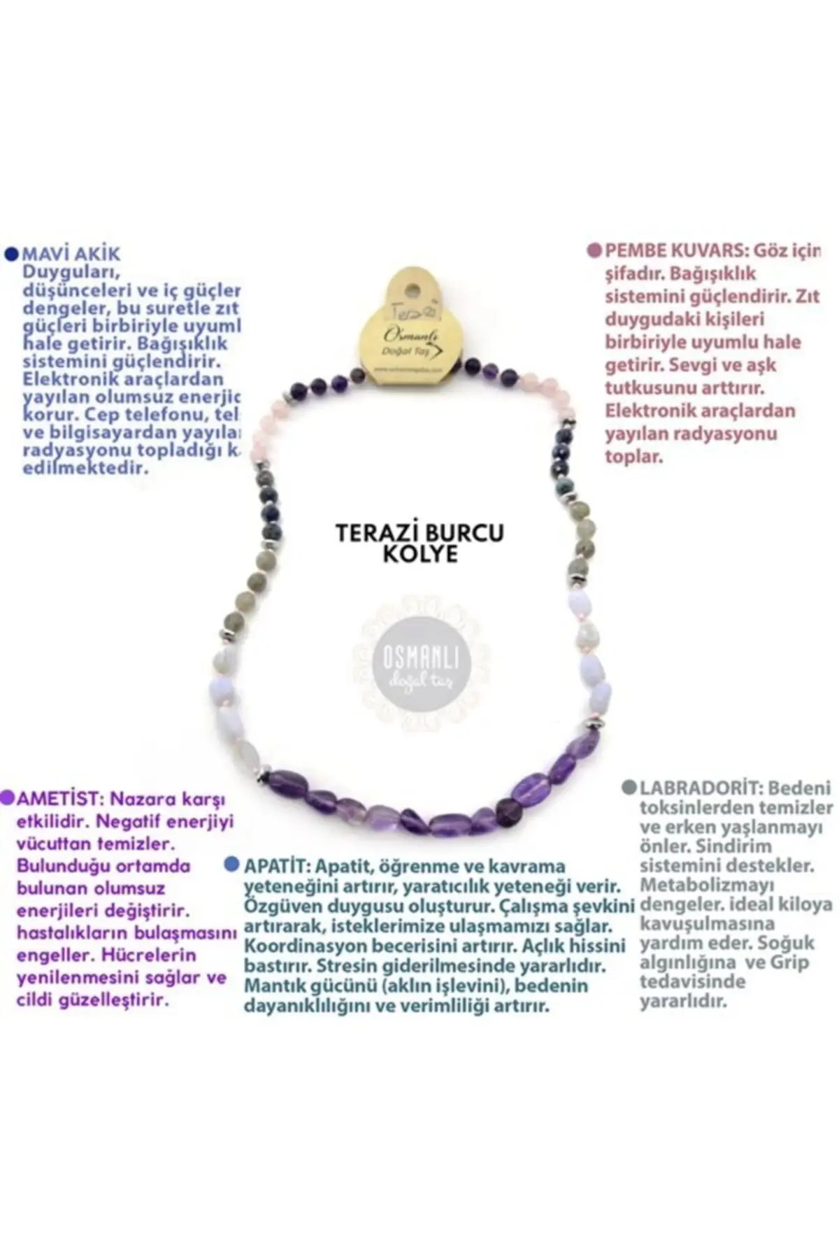 

Женская бижутерия ожерелье весы знаки ожерелье-синий агат розовый кварц Лабрадорит Апатит Аметист