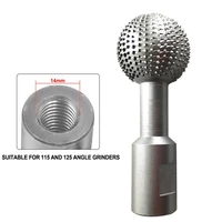 1014mm interface spherical grinding head for 100 115 125 type angle grinder grind wood grooves ball chisel woodcarving tool