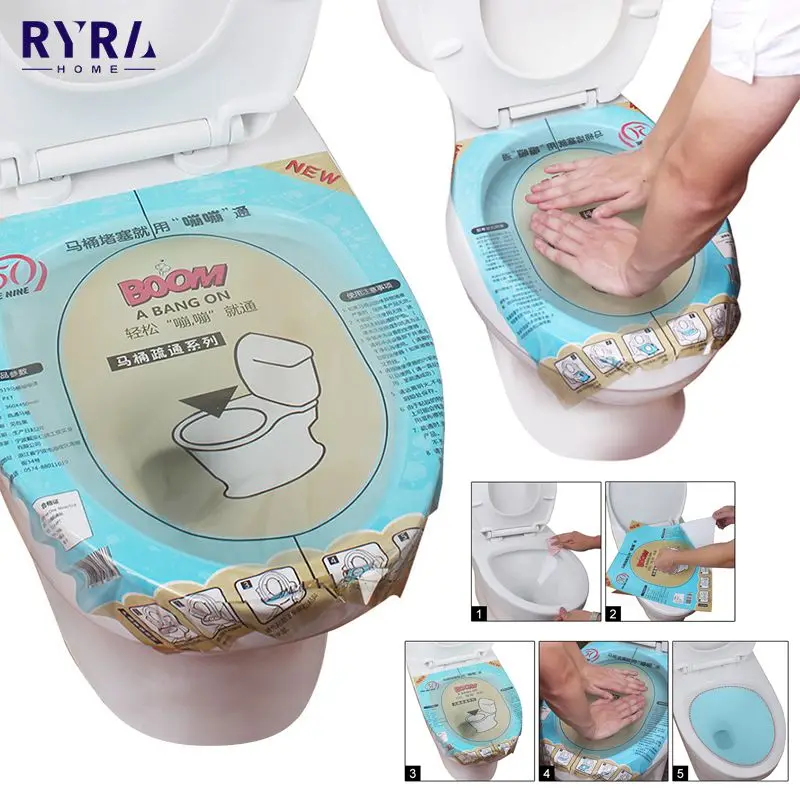 

Одноразовая наклейка на унитаз для домашних животных, прочная наклейка на унитаз для дренажа, унитаз, разблокировка столбов, забивная пленка