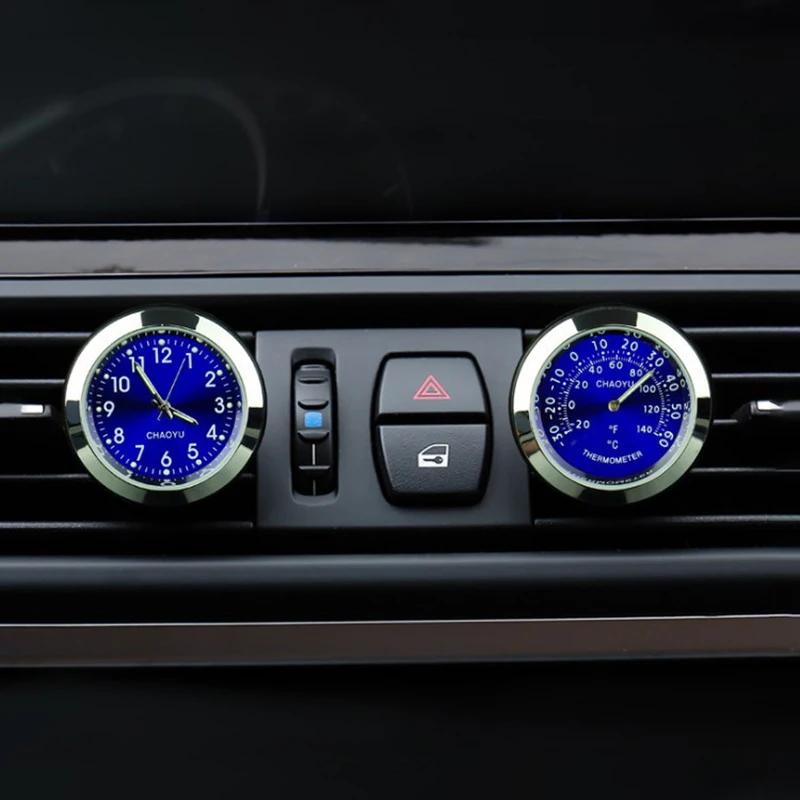 

Светящиеся часы для автомобиля, кварцевые мини-часы с клипсой для вентиляционного отверстия