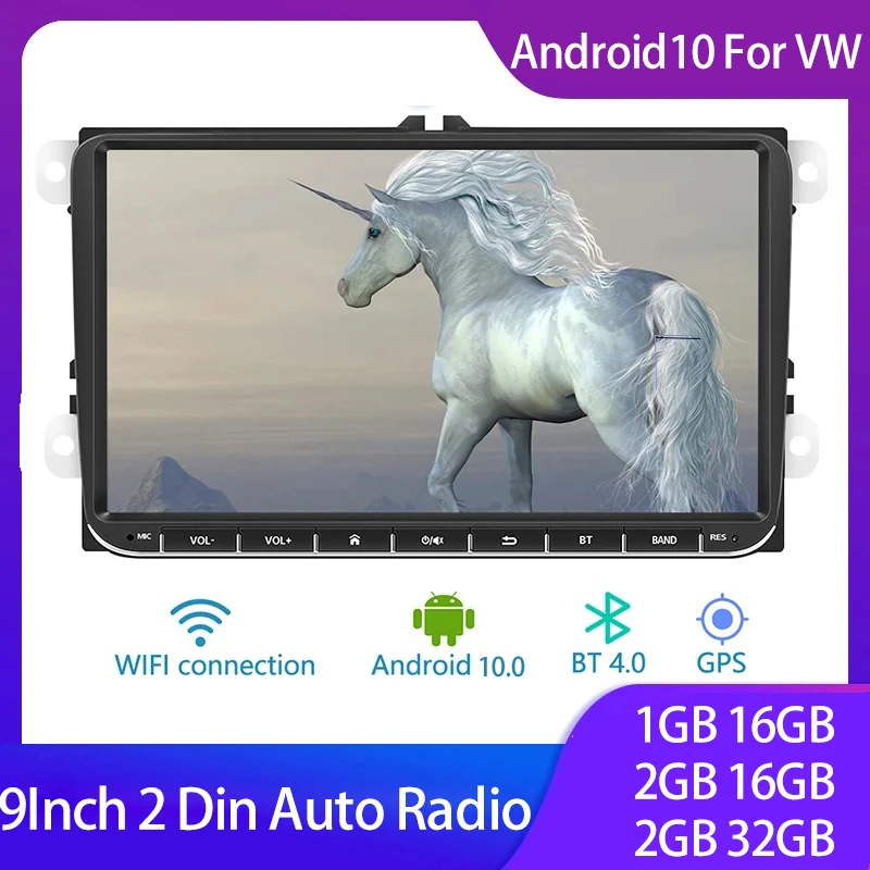 

Автомобильный радиоприемник Android10 для VW Passat Golf MK5 MK6 Jetta Touran Seat стерео 9 ''мультимедийный DVD плеер авторадио Mirror Link видео