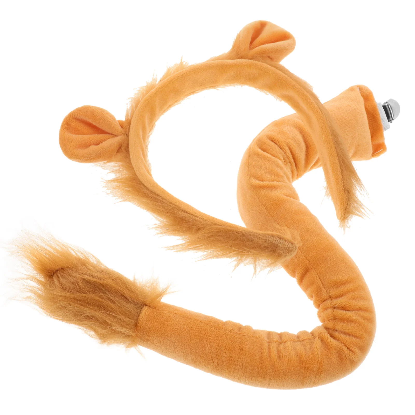 Вечерние костюм льва меховой хвост животного львы королевские уши повязка на