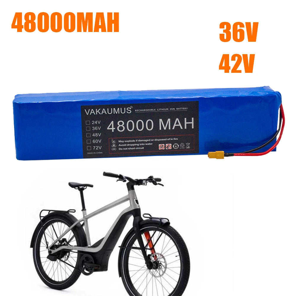 

Аккумулятор для электрического скутера 36 В 10S3P 48 Ач 18650, аккумулятор 500 Вт 36 В, литиевая батарея для электрического велосипеда, перезаряжаема...