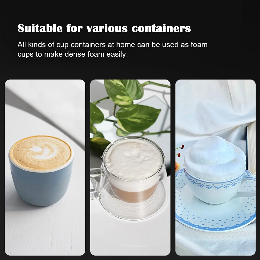 Ручной Электрический вспениватель молока с зарядкой от USB питанием батарейки