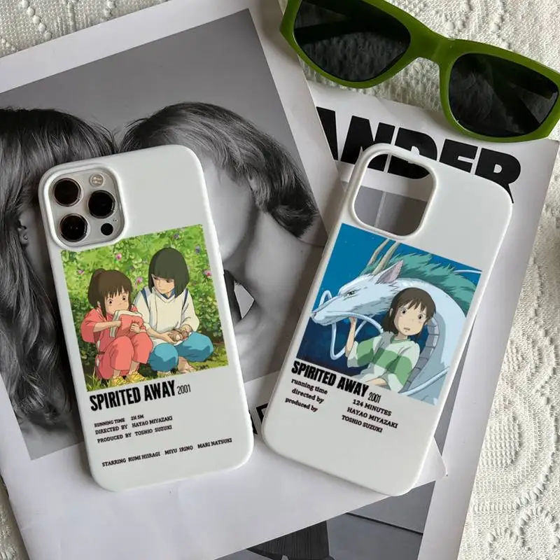 

Chihiro Spirited Away Anime Phone Case Candy Color for iPhone 14 11 12 13 mini pro X XS XR MAX Plus