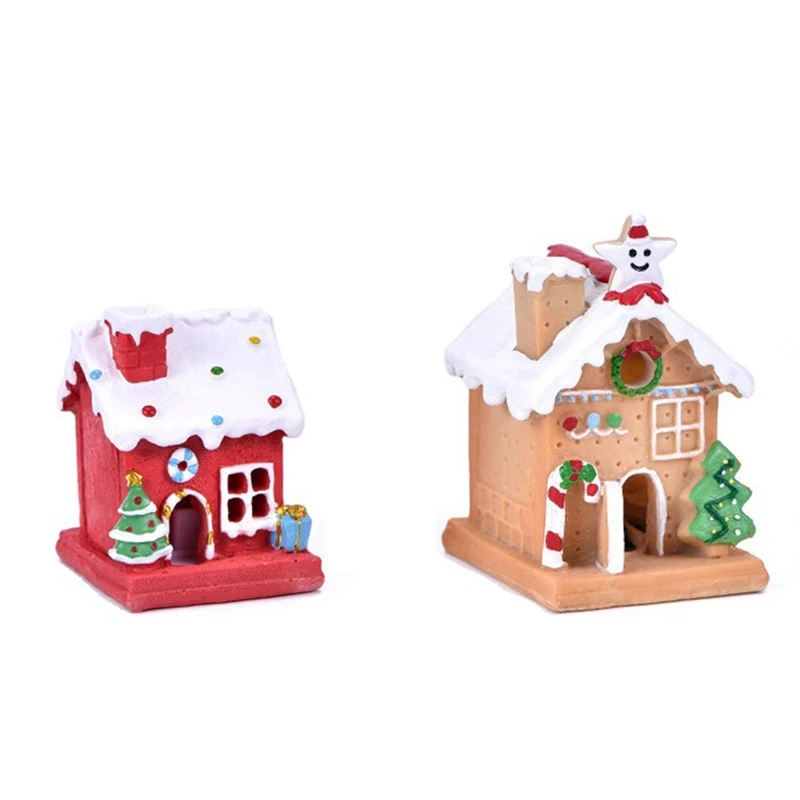 

2 Piece House With Lights Nativity Decor Lighted Gingerbread House Christmas LED