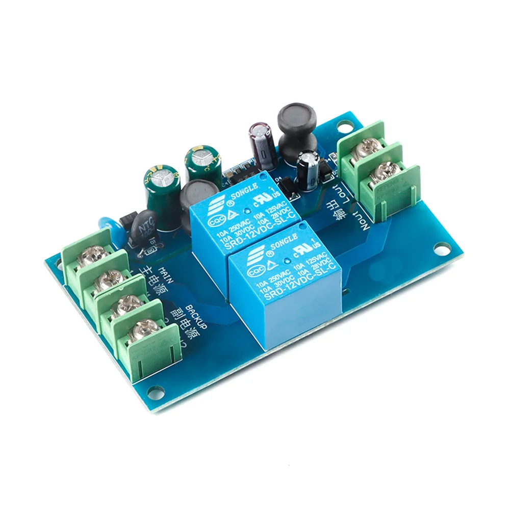 

220v Dual Power Supply Automatic Switching Module 10a Dual Power Supply, Two Input and One Output Power-off Switch Board Module