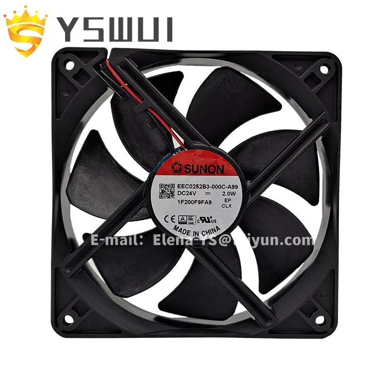 

Original EEC0252B3-000C-A99 2W 12025 2000rpm speed new built-in fan