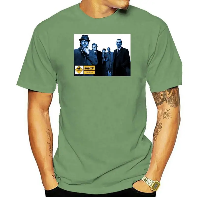 Футболка SNATCH рисунок Брэда Питта размытый Dvd-постер модная футболка летние