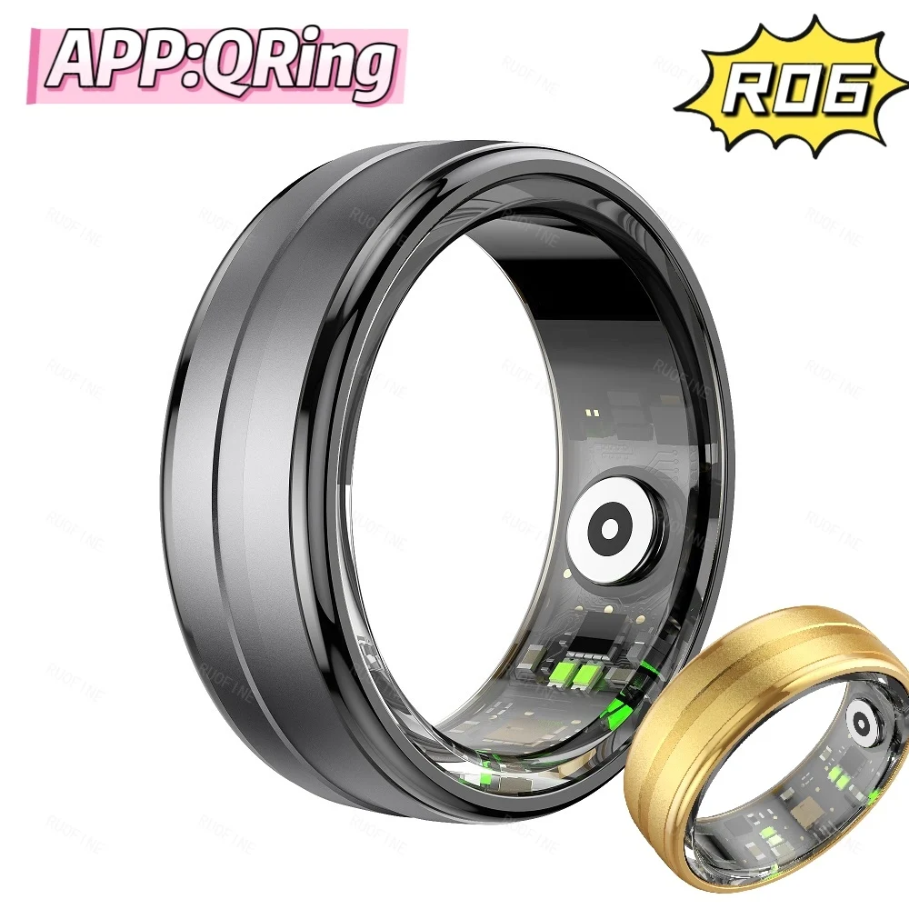 Водонепроницаемые мужские кольца R06 Qring 50-метровый трекер сна цвет в ассортименте