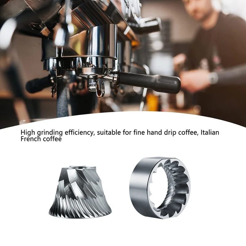 

Coffee Grinder Disc, Coffee Grinding Disc Core Kit Enhanced Cutting Ability High Efficiency For Milk Tea Shop Easy Install