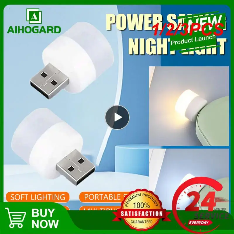 

1/2/3PCS Portable USB 5V LED Reading Lamp Mini Book Light Foldable Camping Night Lights Table Lamps For Power Bank