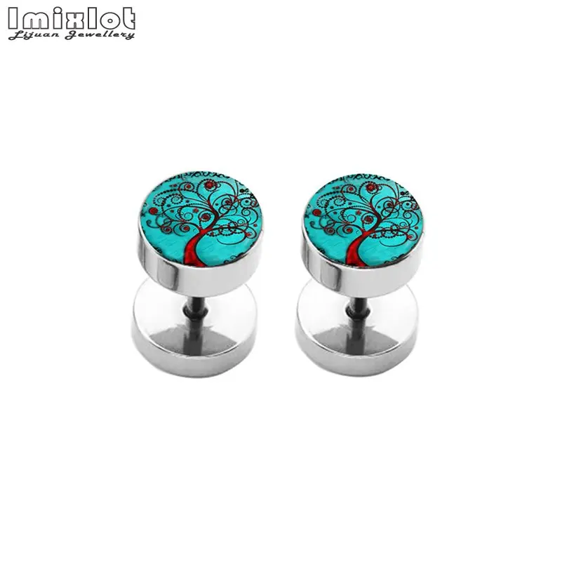 2 шт. серьги-гвоздики из нержавеющей стали