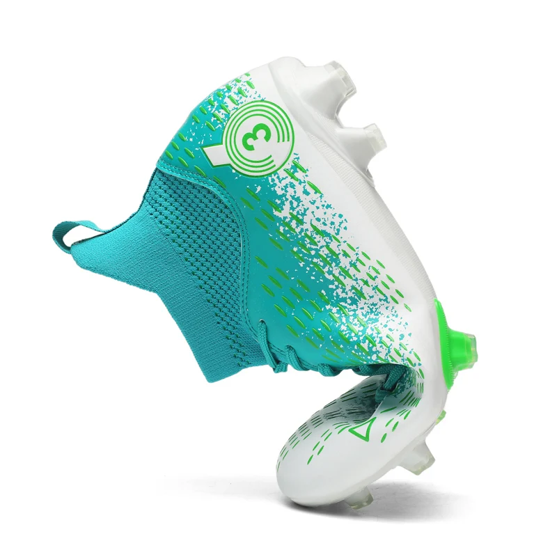 New High Quality Men Soccer Shoes TF/FG Football Boots Anti-slip Professional Field Boots Children Boy Outdoor Sports Sneakers