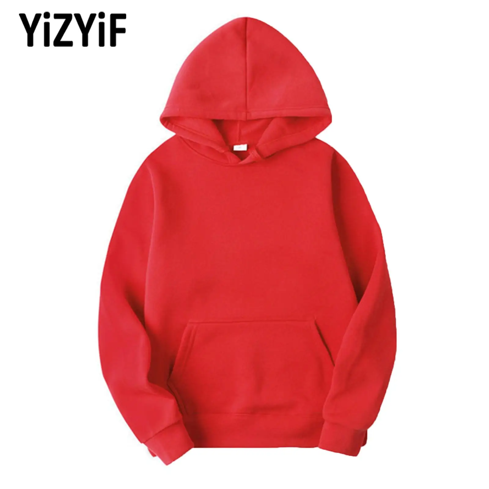 Mens Drawstring Hooded Sweatshirt Casual Autumn Hip Hop Stre
