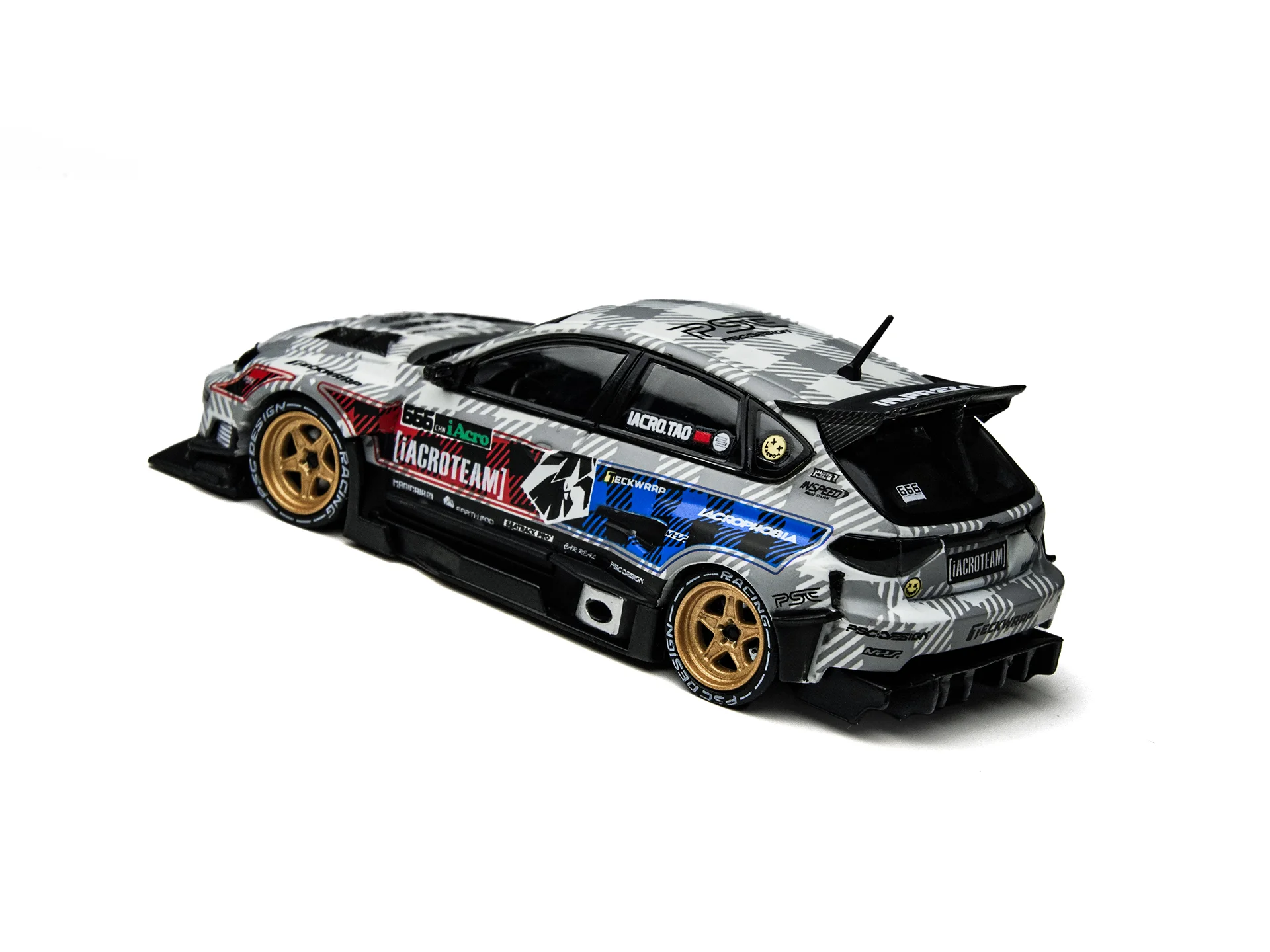 Фото Модель автомобиля TimeMicro1:64 Impreza WRX STI Raider IAcro Special Edition из литого сплава для хобби, коллекционирования и демонстрации №4