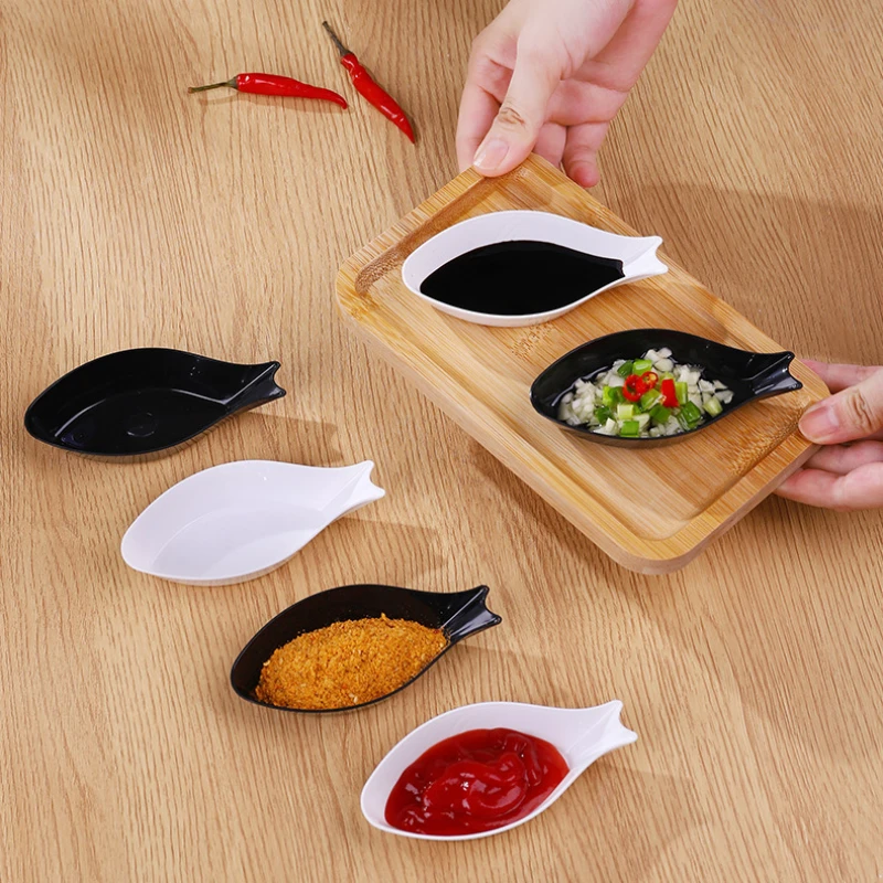 

Household Kitchen Plastic Seasoning Dish Dipping Dish Creative Seasoning Dish Side Dish Tomato Sauce Dish Salad Dish