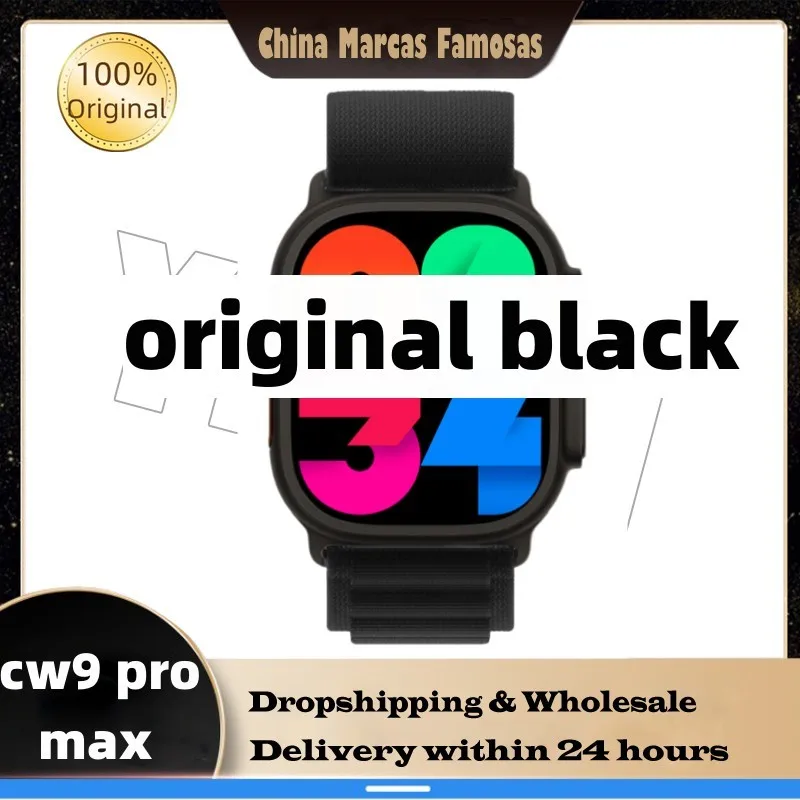

Smart Watch CW9 Pro Max 2.2inch Amoled Large Screen 49mm Ultra Series 8 AI Voice Compass BT Call NFC Men Women