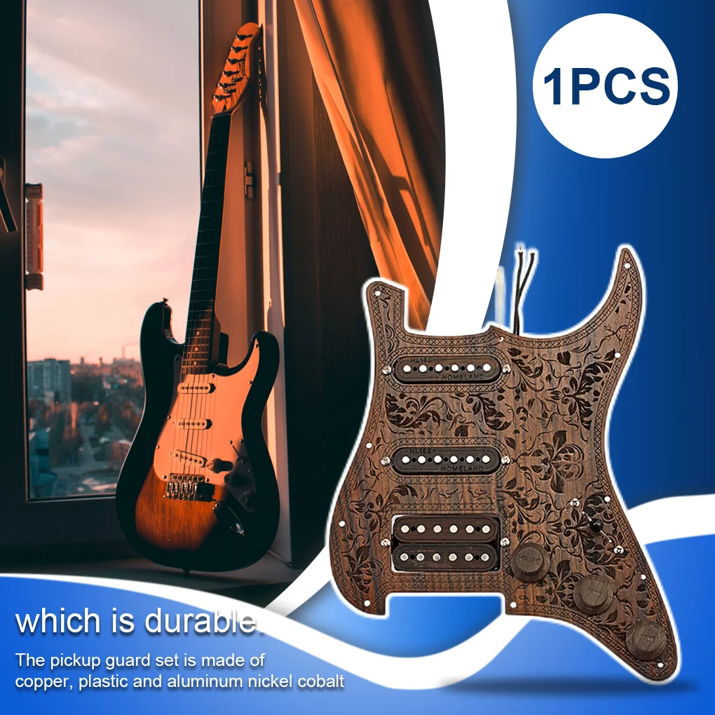 

Electric Guitar Pickguard Single Coil Pickups Prewired Scratchplate Assembly