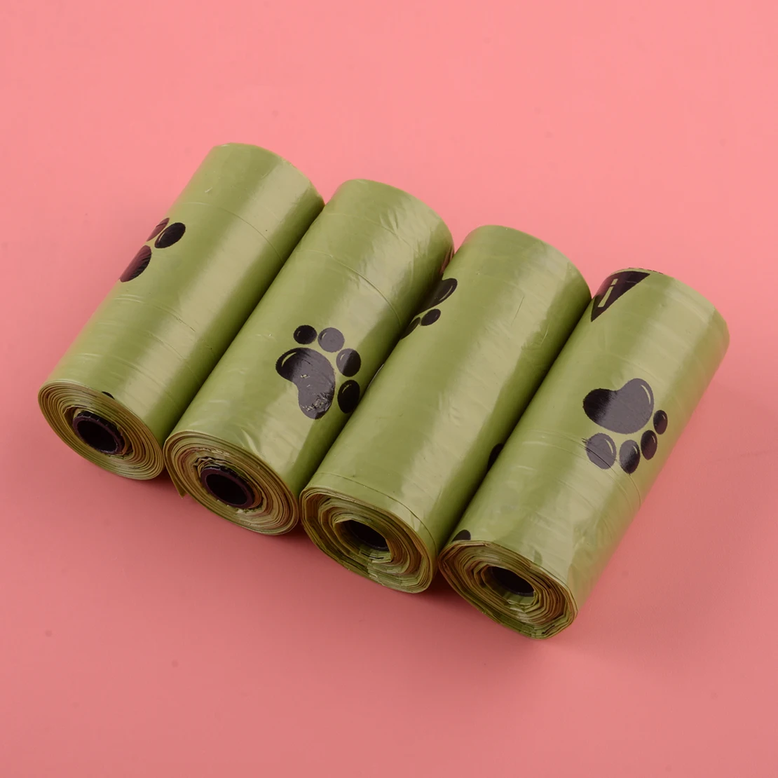 

4 рулона экологически чистых биоразлагаемых пластиковых одноразовых мусорных пакетов для собак и щенков