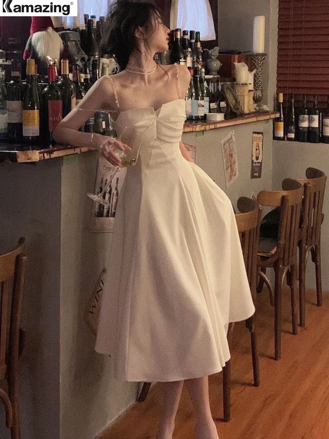 

Летнее женское сексуальное вечернее платье на бретельках, женское модное тонкое вечернее Клубное платье без рукавов