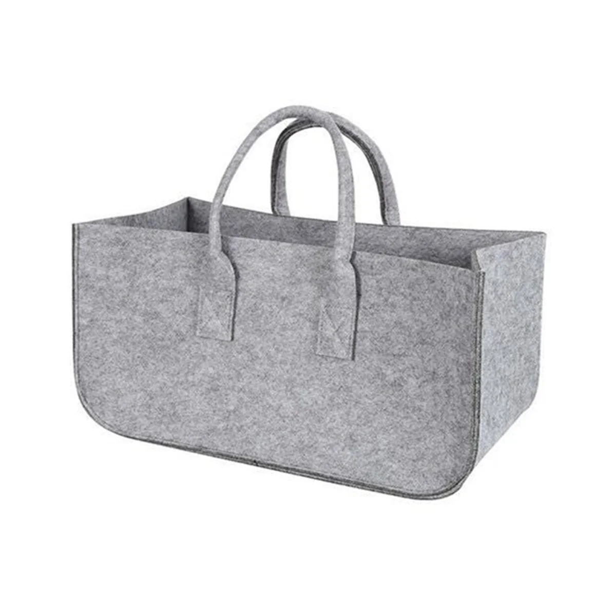 

Accessory Decoration Storage Bag Newspaper Picnic Clothes Felt Firewood Shopping Travel Basket Light Grey