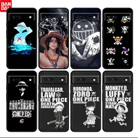 hot anime one piece cool for google pixel 6 6a 6pro 5 5a 4 4a xl 5g black soft phone case silicone cover fundas coque capa