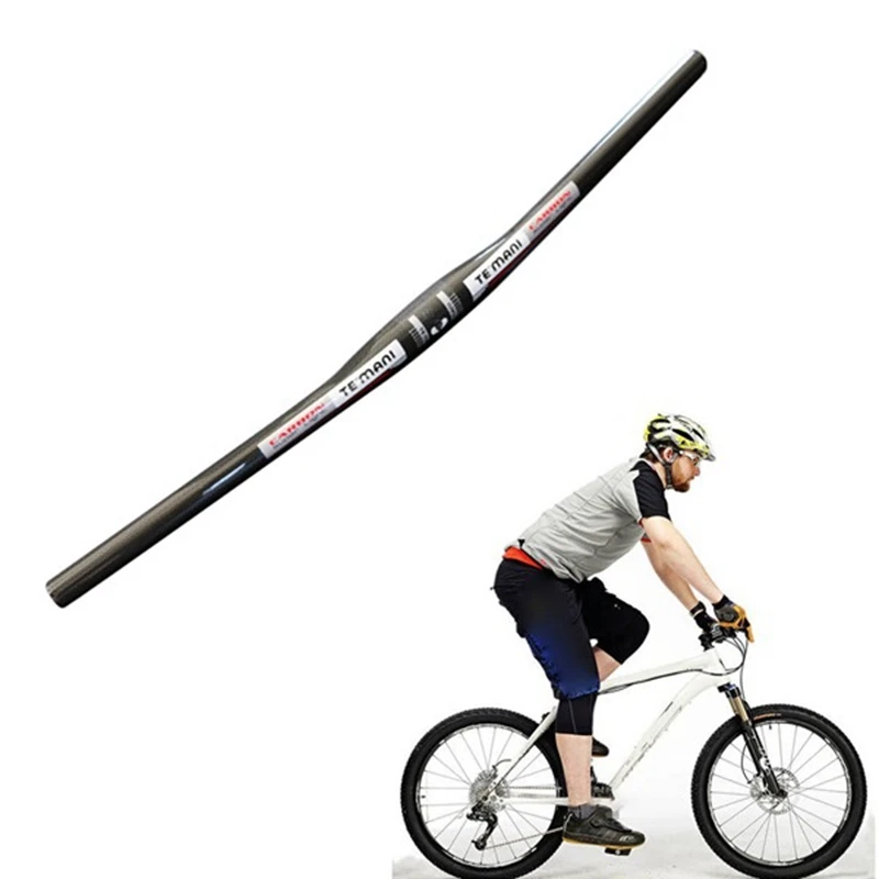 Рукоятка велосипеда teмани из углеродного волокна подходит для стержня 25 4 мм руля