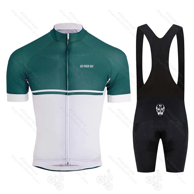 

Go Rigo Go Cycling Jersey Sets Summer Cycling Clothing Suits ProTeam Bike Jacket Short Sleeve Men Bicycle Shirt Ciclismo Maillot