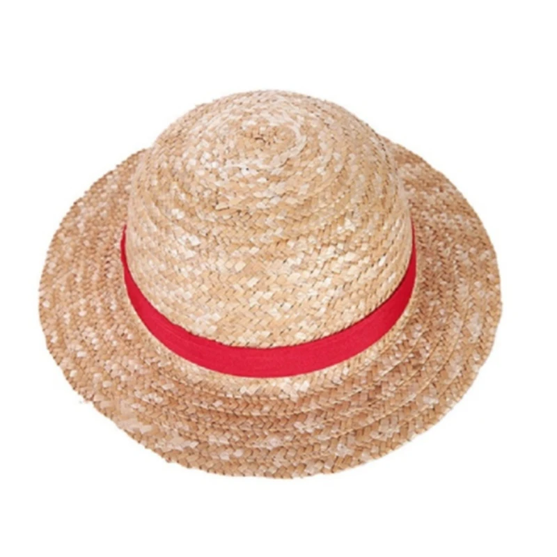 31/35cm Luffy Straw Hat Cosplay Animation Performance Kids Adults Luffy Straw Cap Summer Sun Hat Accessories Anime Caps images - 6