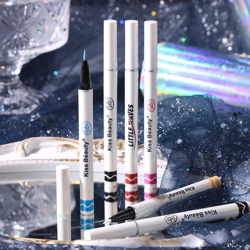 

No Easy Smudge Eyeliner Liquid Eyeliner Pen Soft Smooth Eye Liner 5 Colors Waterproof Eyeliner Pencil Lasting Colored