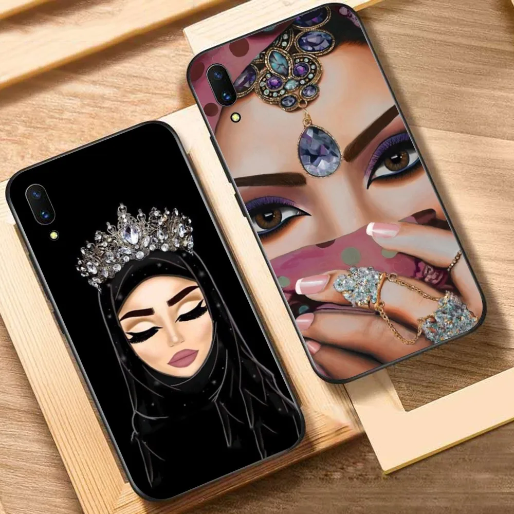 

Woman In Hijab Face Muslim Islamic Girl Phone Case For Huawei Y9 6 7 5 Prime Enjoy 7s 7 8 plus 7a 9e 9plus 8E Lite Psmart Shell