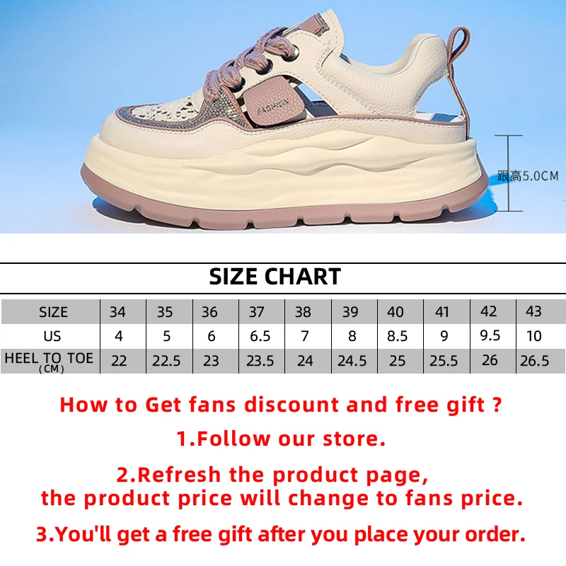 5cm Lace Rhinestone Decor Genuine Leather Slides Hollow Ladies Summer Breathable Ankle Boots Women Platform Sandals Wedge Shoes