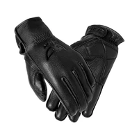 leather carbon fiber fall proof motorcycle winter bike riding mountaineering hunting gloves