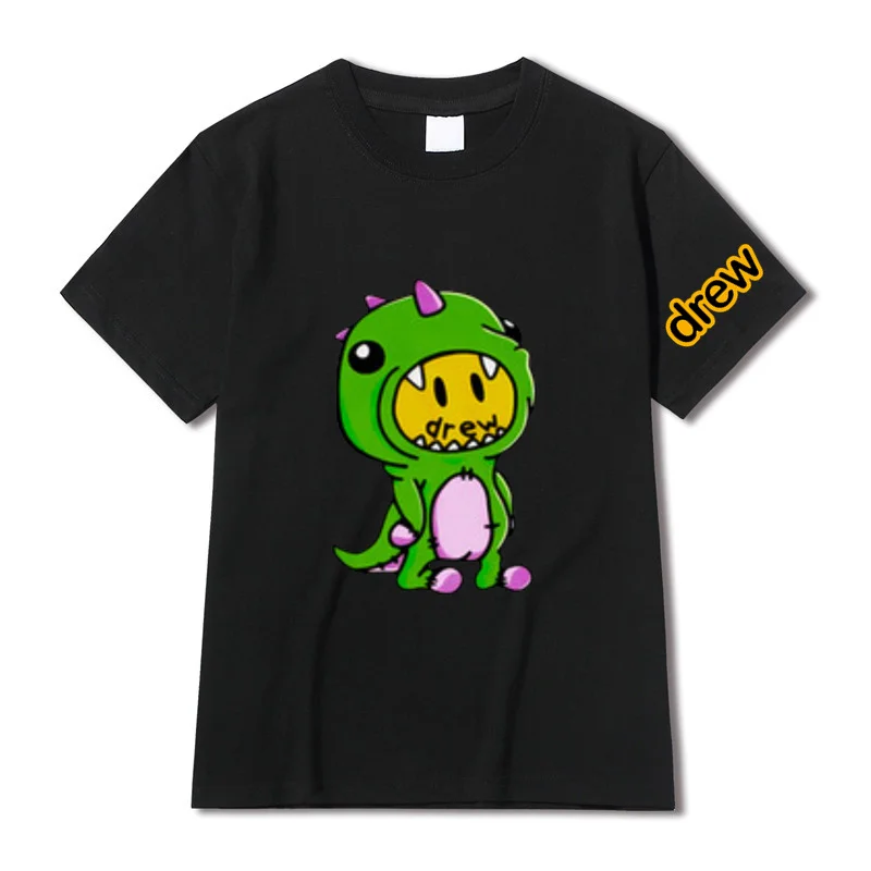

Drew Summer Men's T Shirt 2022 Fashion Solid T Shirt Mens Oversized Hip Hop Short Sleeve Casual Cotton Mens Streetwear Top Tees