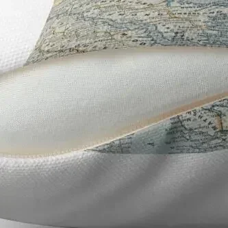 Винтажная карта Чесапке Бэй (1901) Декоративная подушка Чехлы Наволочка Подушка