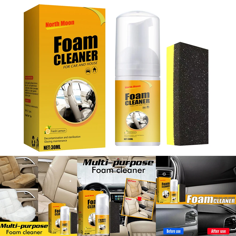 

Cleaning Agent Car Door Panels Headliners Multi Purpose New Removes Dirt