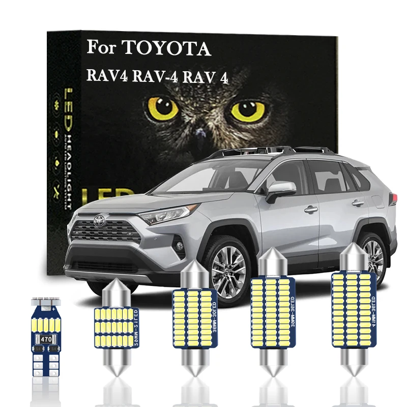 Внутренняя Светодиодная лампа Canbus для Toyota RAV4 RAV 4 XA10 20 30 40 50 1998 1999 2004 2006 2007 2016 2017 2018