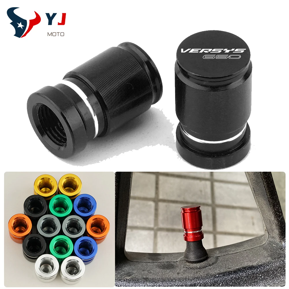 

Алюминиевая крышка воздушного отверстия CNC для мотоцикла Kawasaki Versys650 VERSYS650 2009- 2020 2021 Герметичная крышка клапана колеса