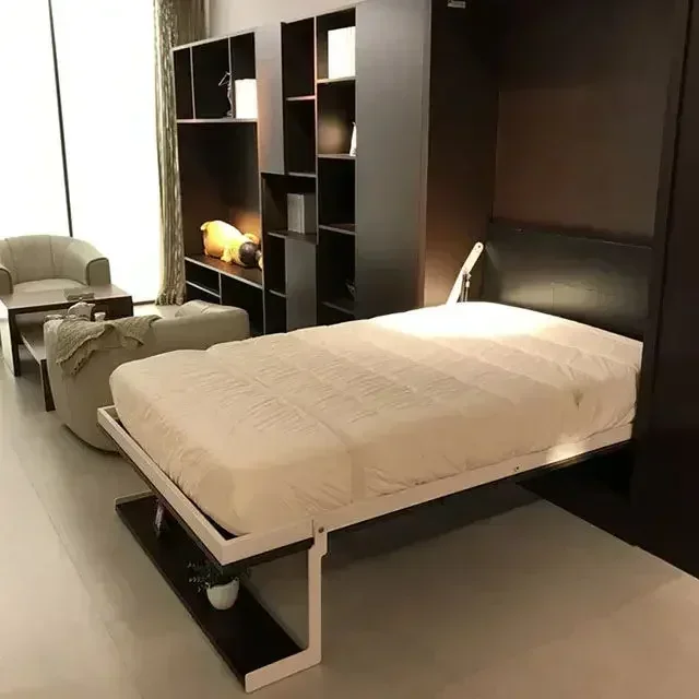 Современный скандинавский дизайн кровать Мерфи настенная мебель раскладной