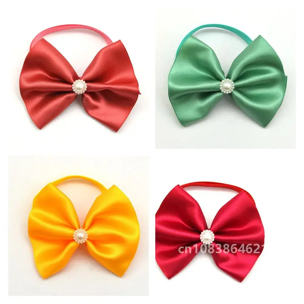 50/100 однотонный галстук-бабочка для маленьких собак и кошек объемный домашних