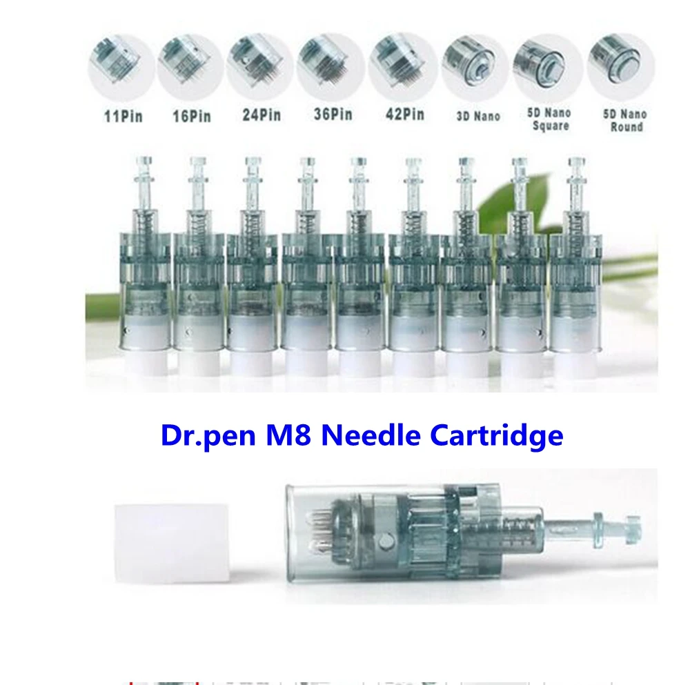 

Dr.pen M8 Cartridge Dermapen Needles Derma Pen Mesotherapy Needle Radio Frequency Bb Glow MTS Drag Nano Cartridges Dr Pen Beauty
