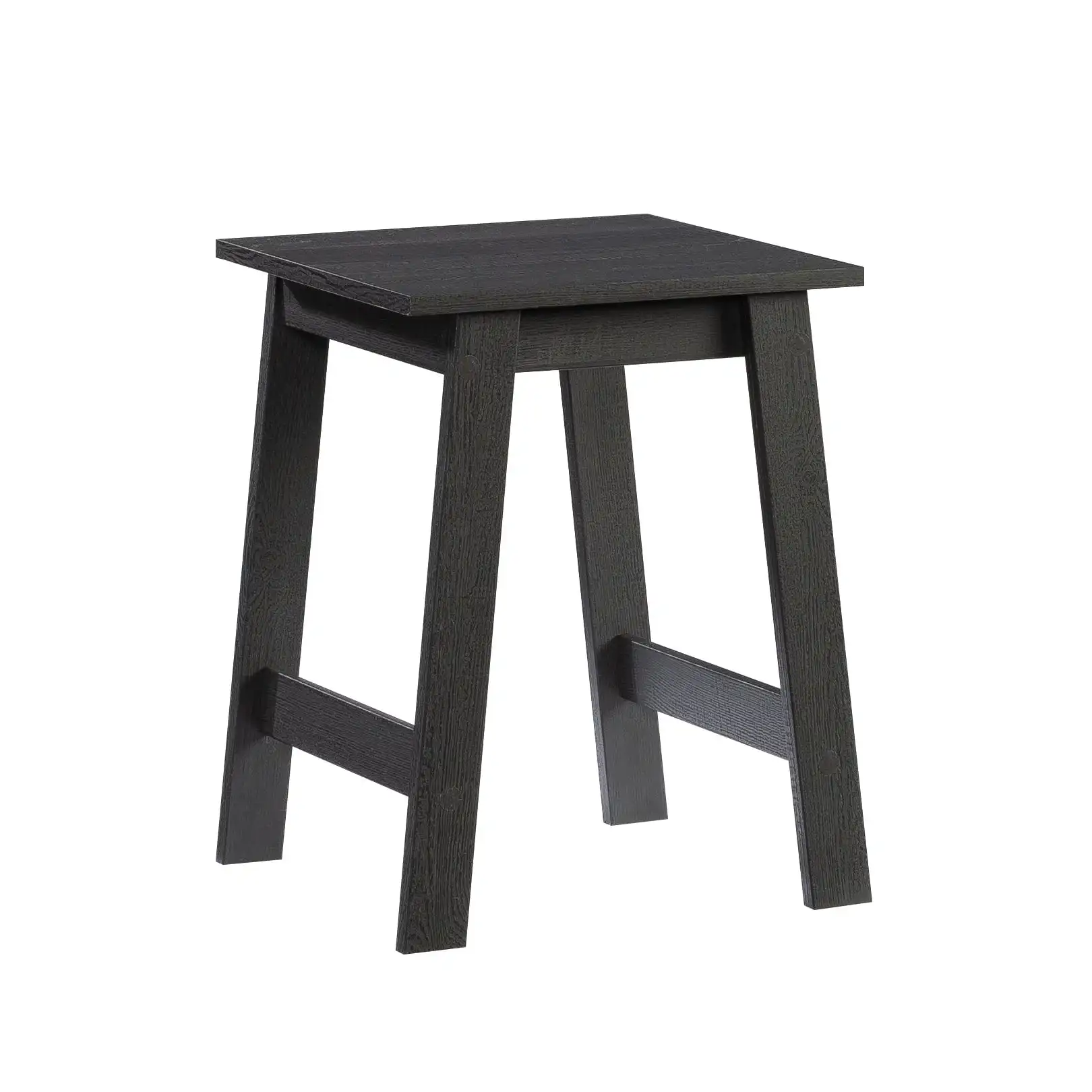 

Small Square Wood Side Table, Black Finish Furniture Living Room