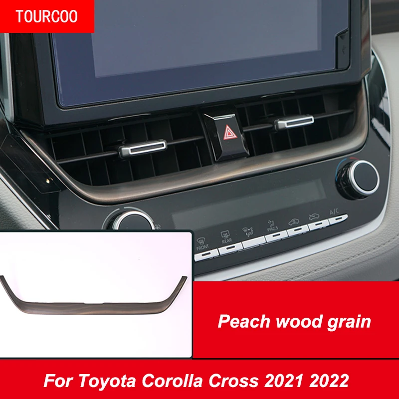 

Для Toyota Corolla Cross 2021 2022 центральное управление навигацией воздуховыпускное отверстие декоративные наклейки ленты модифицированные аксессуа...